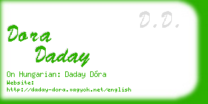 dora daday business card